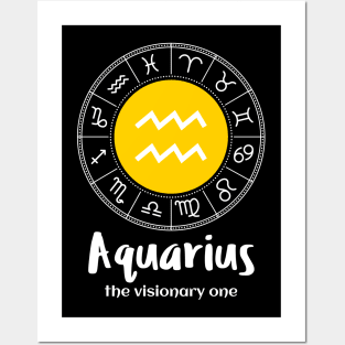 Aquarius The Visionary One Posters and Art